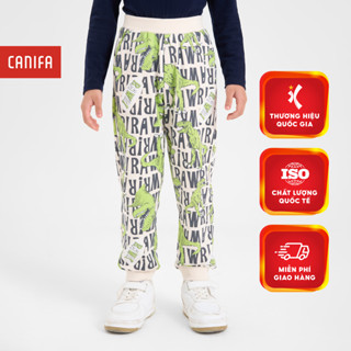  Quần nỉ bé trai CANIFA cạp chun in hoạ tiết 2BP24W009 