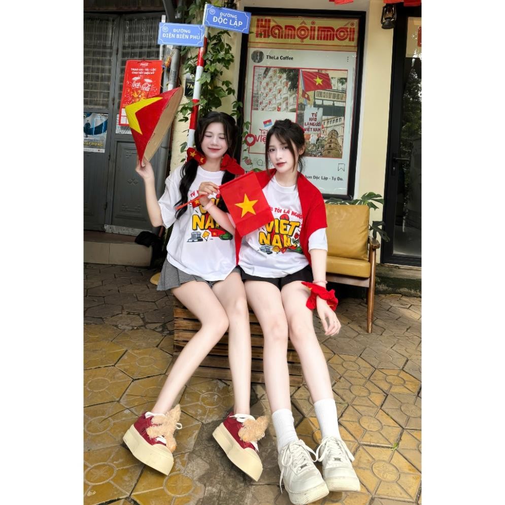 Áo thun form rộng nam nữ TỰ HÀO TÔI LÀ NGƯỜI VIỆT NAM oversize chất cotton su mềm mát ut