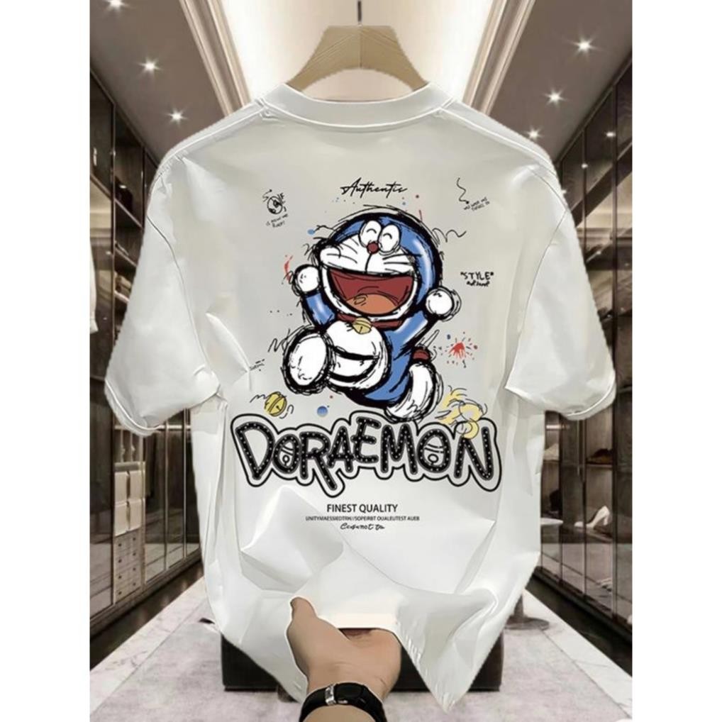 Áo thun ngắn tay in họa tiết DOREMON, CHẤT COTTON SU THOÁNG MÁT UT