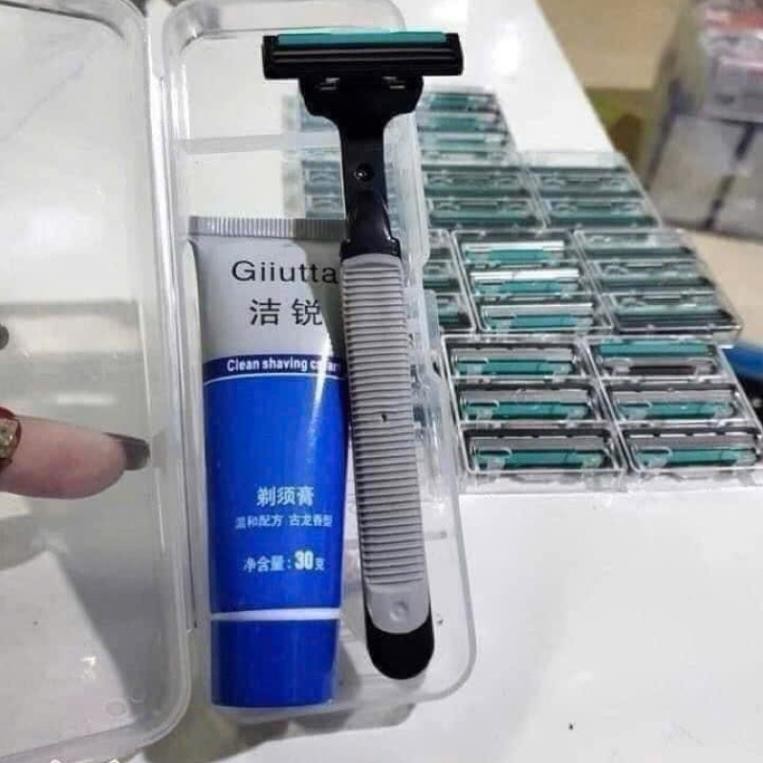 SET DAO CẠO RÂU + 36 LƯỠI DAO CẠO