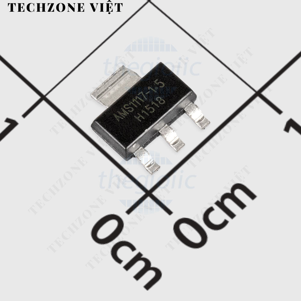 [5 Cái]- AMS1117-1.5V IC Ổn Áp 1.5V 1A SOT-223 TechZone Việt