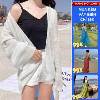 Áo Khoác Cardigan Len Mỏng Cho Nữ Phong Cách Ulzzang Đi Đà Lạt Dạo Biển Du Lịch Labibi K4T2 K05