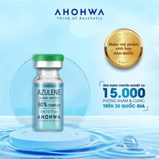Tế Bào Gốc Phục Hồi Da AHOHAW Azulene Calming Ampoule 80% Complex  - Làm Dịu, Cấp Ẩm, Giảm Khuẩn, Lành Mụn