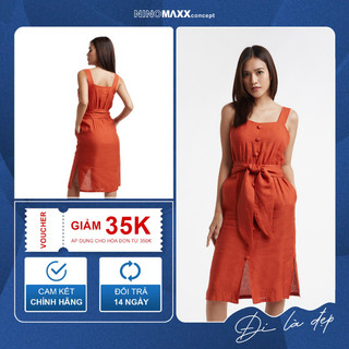 [CÒN SIZE S, M] N&M Đầm thời trang Nữ Linen thắt nơ 2002012