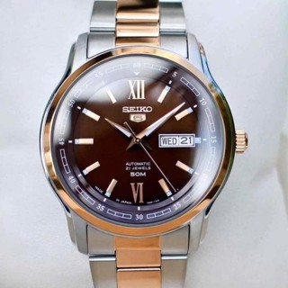  Đồng Hồ Cơ Nam Seiko 5 Tự Động Automactic Máy Nhật Dây Thép Đúc Đặc Có Lịch Ngày Thứ Mặt Size 40mm 