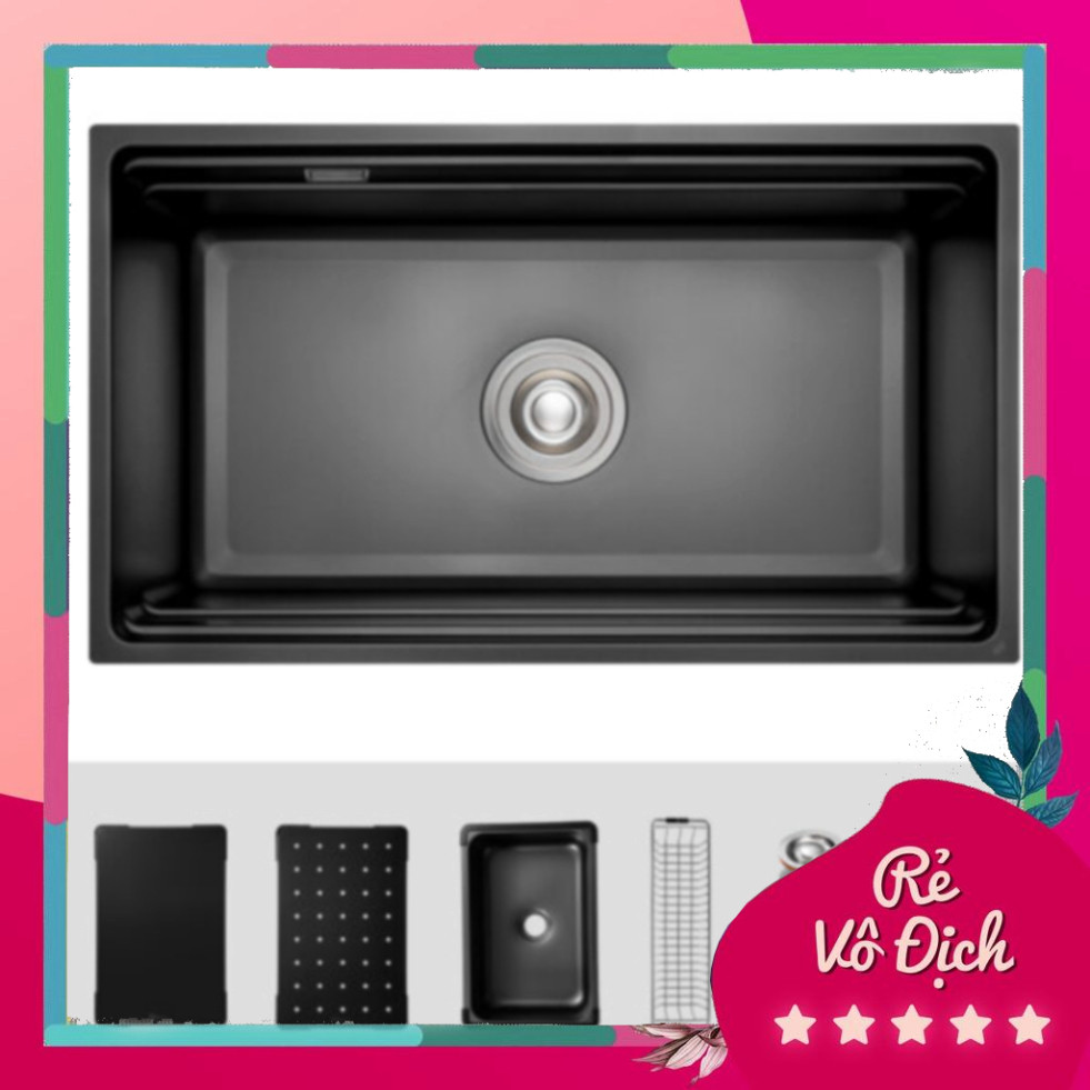 Chậu rửa bát Kluger K600 SERIES KWU8161FB – S76, Bề mặt LINEN dập nổi chống xước