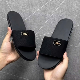  Dép Lê Gemy Nam Quai Da Cao Cấp Gắn Mác Kim Loại Trend 2025 -Full Size 37 đến 43. 