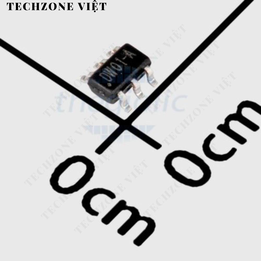 [20 Cái]- DW01A IC Bảo Vệ Pin 1 Cell SOT-23-6 TechZone Việt