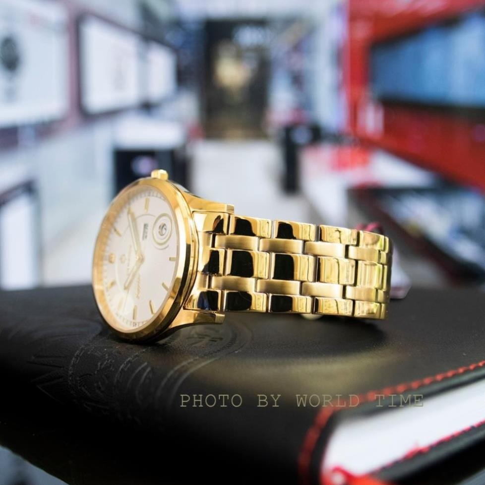 Đồng hồ thời trang, đồng hồ nam dây thép Sunrise DM782SWA full box, chống nước 3ATM, kính saphire ch