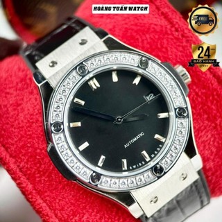 Đồng Hồ Nam HT FSN Đính Đá Automatic Full Size Kính Sapphire Chống Nước(BẢO HÀNH 24 THÁNG)