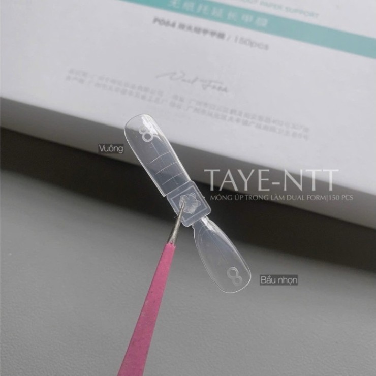 móng dual form taye, móng cao cấp Móng úp TAYE(p064) làm dual form, móng làm dual form mr nail, móng