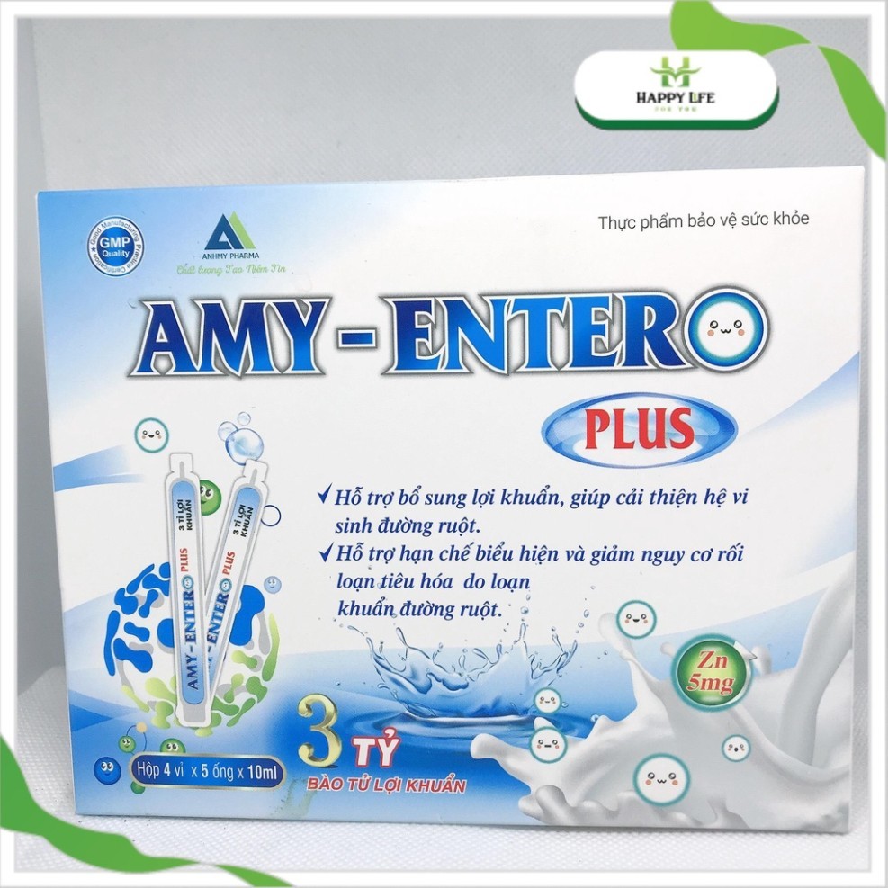 Men vi sinh Amy-Entero plus bổ sung lợi khuẩn, hỗ trợ tiêu hóa, cải thiện hệ vi sinh đường ruột