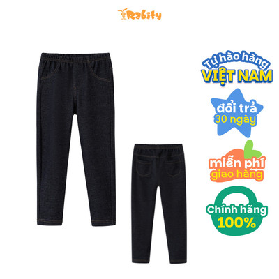   Quần dài thun giả bò bé gái Rabity 92768