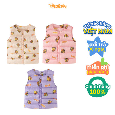   Áo gile phao thu đông unisex cho trẻ em Rabity 921.002