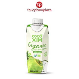  Nước dừa Cocoxim Organic Coconut 100% Pure Xiêm Sen Xiêm Tắc Xiêm Xanh - 330ml & 1L 