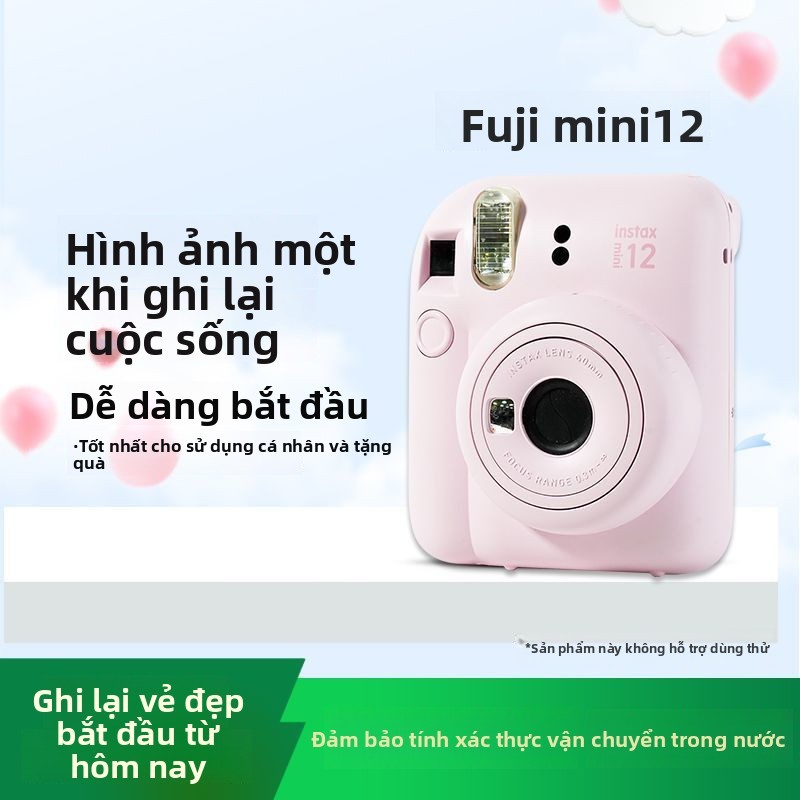 Phiên Bản Nước Ngoài Máy ảnh Instax của Fujifilm MINI12  Máy ảnh Polaroid chụp ảnh tức thì instax Mi
