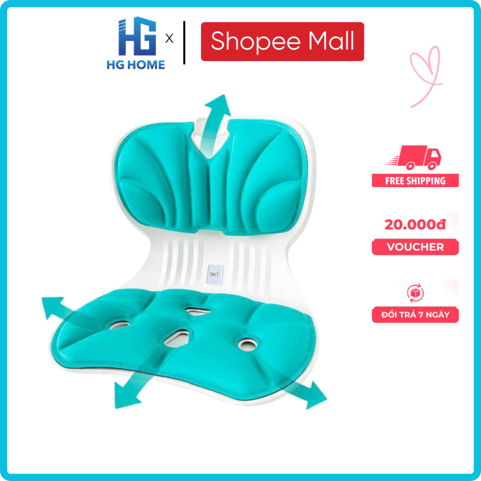 Ghế Công Thái Học Văn Phòng Chỉnh Dáng Ngồi HGHOME Dùng Cho Mọi Lứa Tuổi, Chống Cong Vẹo Cột Sống