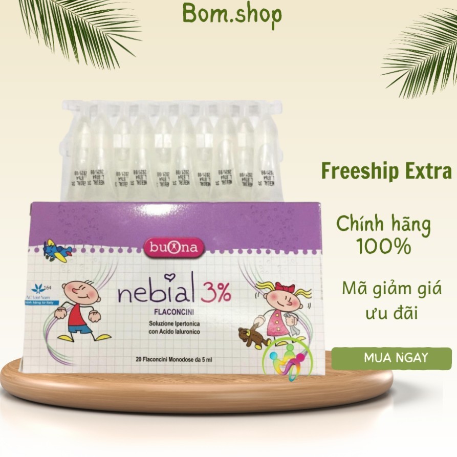 Muối Nebial 3% 1 ống ( Hàng chính hãng) booshop396