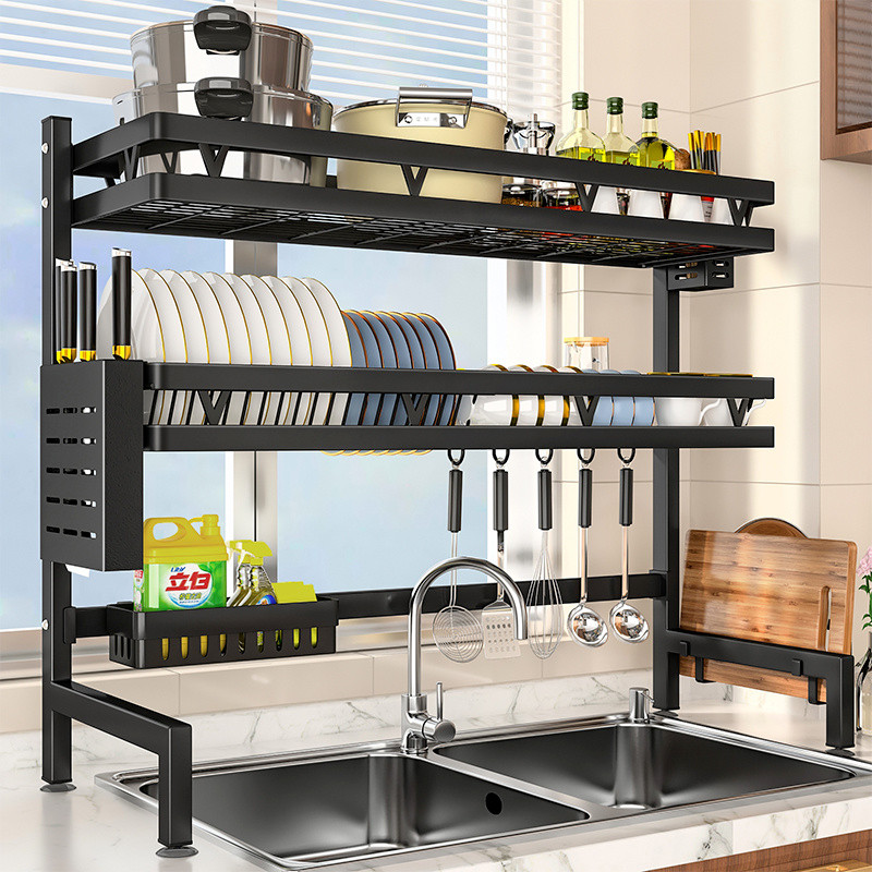 Giá để bát đĩa, giá thoát nước bồn rửa, giá lưu trữ, tổ chức bát đĩa gia đình, giá bát đĩa đa chức n