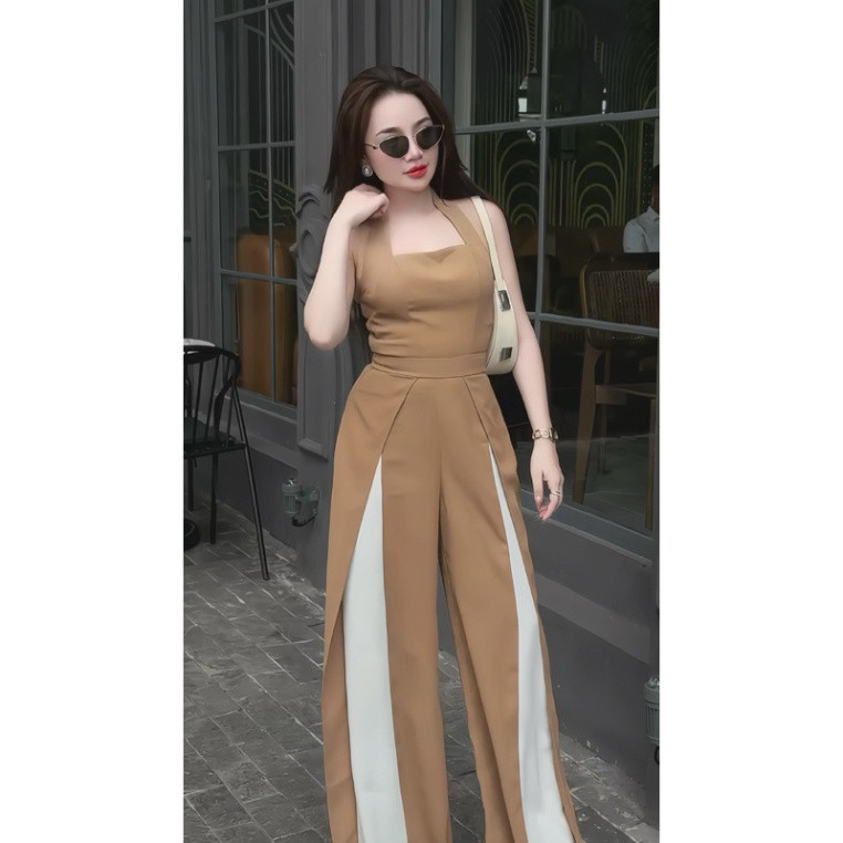 JUM ỐNG RỘNG PHỐI MÀU CỔ YẾM ĐI CHƠI, ĐI TIỆC, ĐI DATE, ĐI ĂN CƯỚI SANG CHẢNH