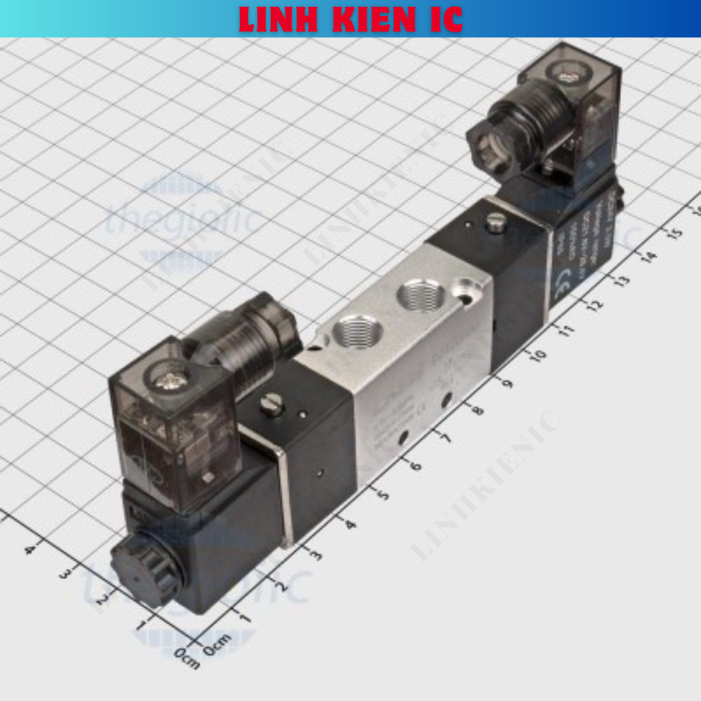 4V120-06-24 Van Khí Nén Điện Từ 24VDC 5 Cổng 2 Vị Trí Linhkien IC