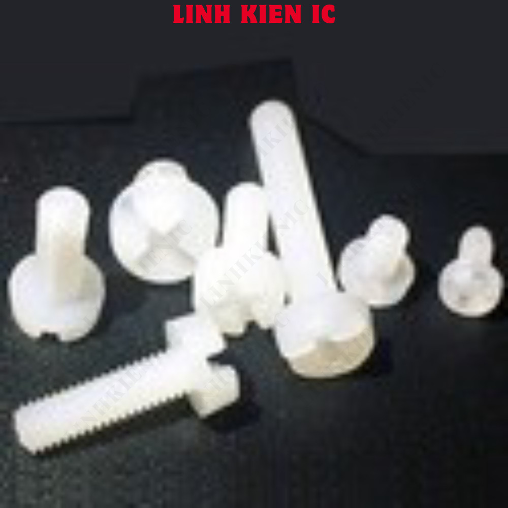 [50 Cái]- Vít Nhựa M4 Dài 6mm Linhkien IC