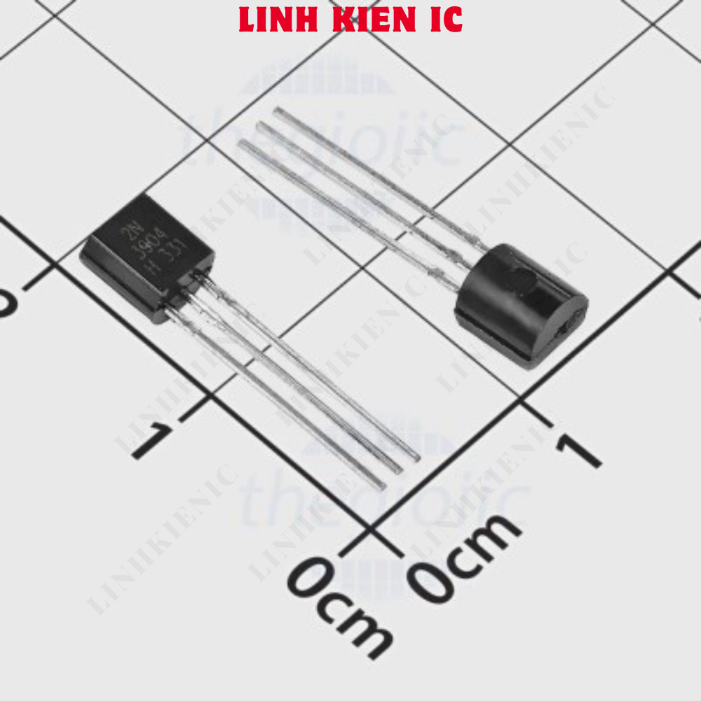 [50 Cái]- 2N3904 Transistor NPN 40V 0.2A 3 Chân TO-92 Linhkien IC