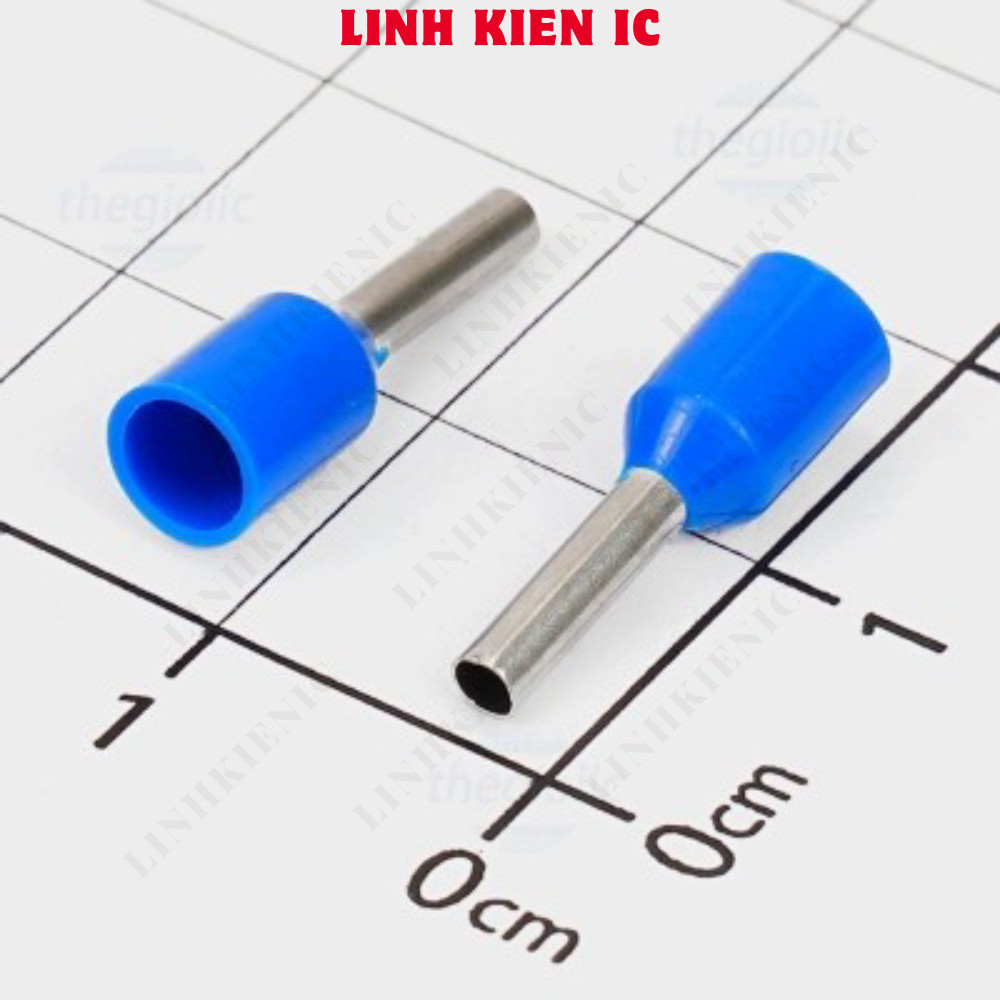 [100 Cái]- E1508 Cos Pin Rỗng Cỡ Dây 1.5mm2 Màu Xanh Dương Linhkien IC