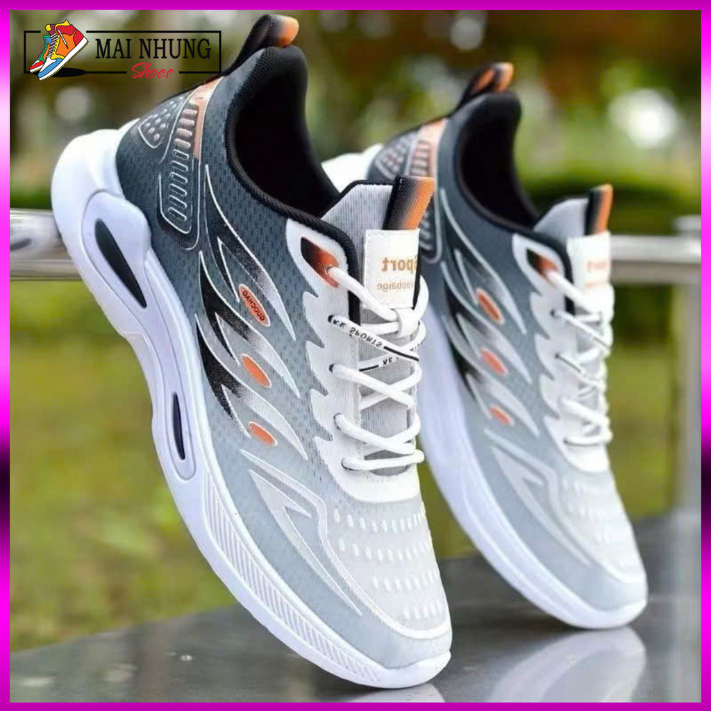 Giày thể thao nam thời trang giày sneaker vải nam thoáng khí đế cao su mềm