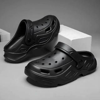  Dép Sục Cross Bánh Mì Nam TONGKHOSI - Dép nam độn đế 4cm đi mưa chống trơn trượt kiểu dáng unisex siêu êm siêu bền 