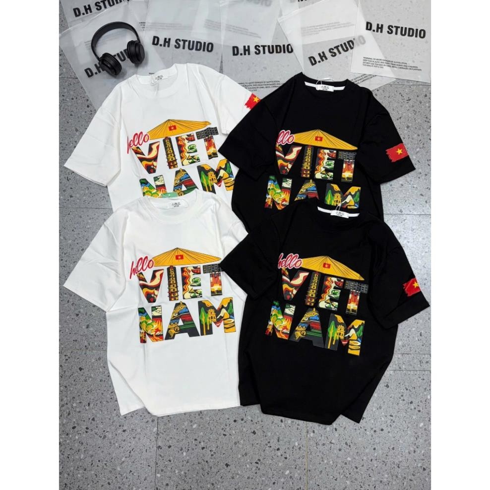 Áo Thun hello VIỆT NAM, CHÂT COTTON 2 C THOANG MÁT UT