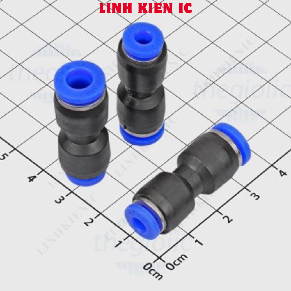 [10 Cái]- PG6-4 Đầu Nối Khí Nén Ống 6-4mm Linhkien IC