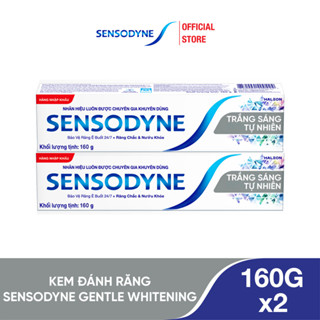  Bộ 2 Kem đánh răng SENSODYNE Gentle Whitening 160g giúp giảm ê buốt hiệu quả và làm trắng răng tự nhiên 