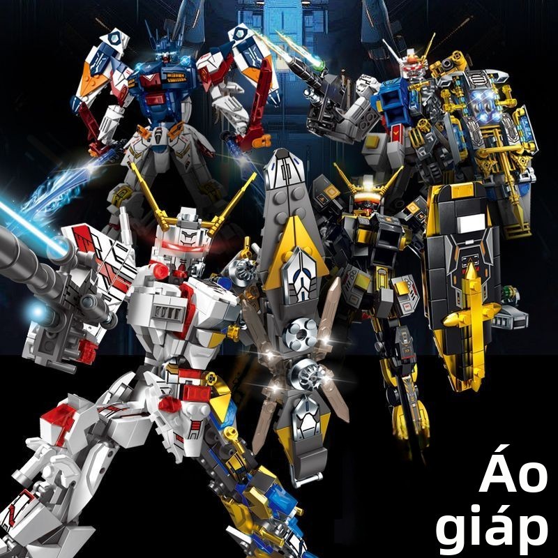 Tương thích với LEGO Mobile Suit Gundam Black Gold Original Mecha Unicorn Robot Đồ chơi lắp ráp cho 