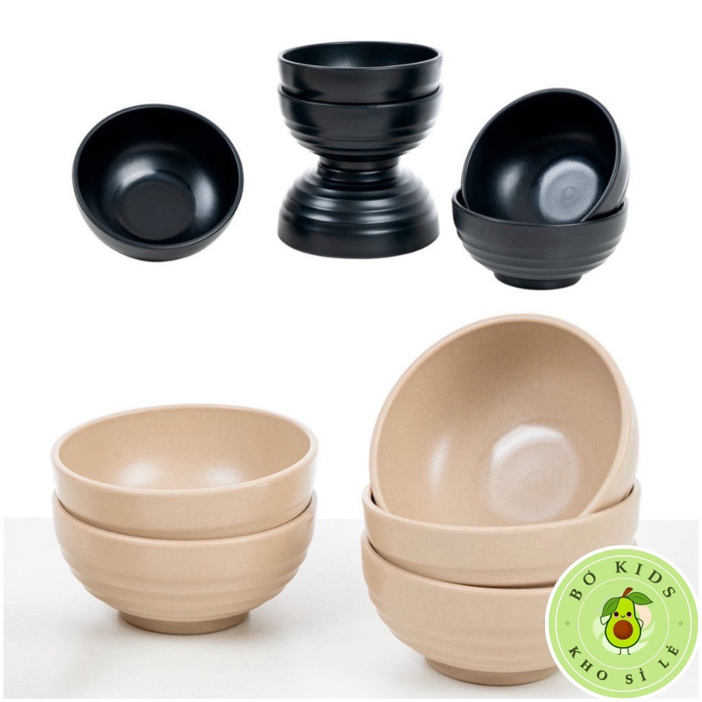 22.store.96 Bát cơm melamine nhựa Việt Nhật (MS: 6830) chén cơm phíp nhám dày dặn, chịu nhiệt 22.sto