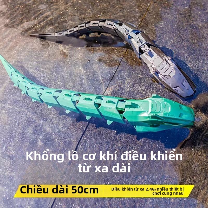 Đồ chơi điều khiển từ xa cơ khí rắn khổng lồ cần điều khiển từ xa dài đặc biệt mùa hè, có thể sạc lạ