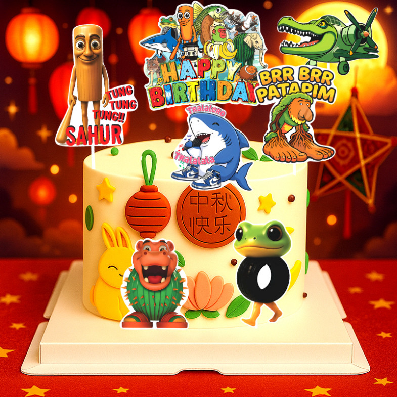 [SIÊU RẺ❤️] Set Cắm Tung Tung Tung Sahur, Brr Brr Patapim Tralalero Tralala Và Nhân Vật Khác Trang T