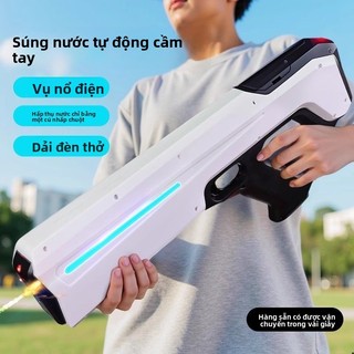 Súng nước điện liên tục, đồ chơi lễ hội bắn nước, tự động hút nước, phun nước áp suất cao mạnh mẽ, trò chơi bắn nước cho