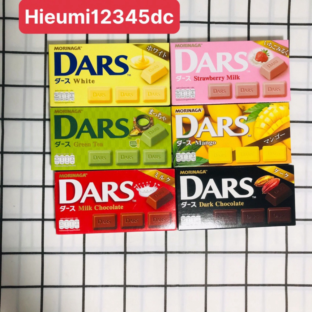 SOCOLA DARS MORINAGA 42G Date mới đủ vị