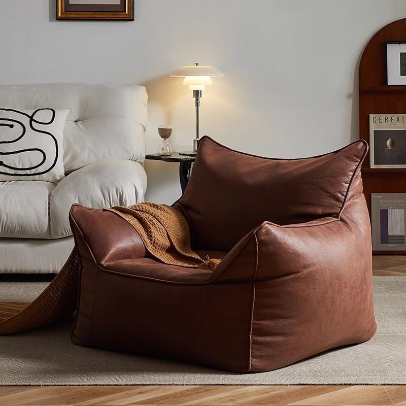 Ghế Sofa Lười Bean Bag Có Thể Ngủ Kiểu Tatami Màu Kem Phòng Ngủ Phòng Khách Ban Công Ghế Lounge Sofa