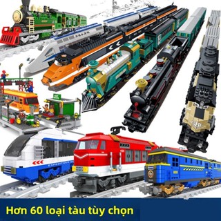  Khối xây dựng KaiZhi tương thích với Lego đường ray điện khối xây dựng tàu hỏa đồ chơi lắp ráp giáo dục nhỏ cho bé tr 
