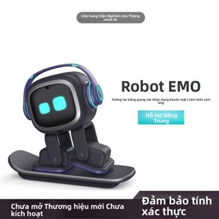 EMO Robot thông minh, quà tặng bạn đồng hành cảm xúc Trung Quốc, đồ chơi cho bé trai, công nghệ đen ai Robot