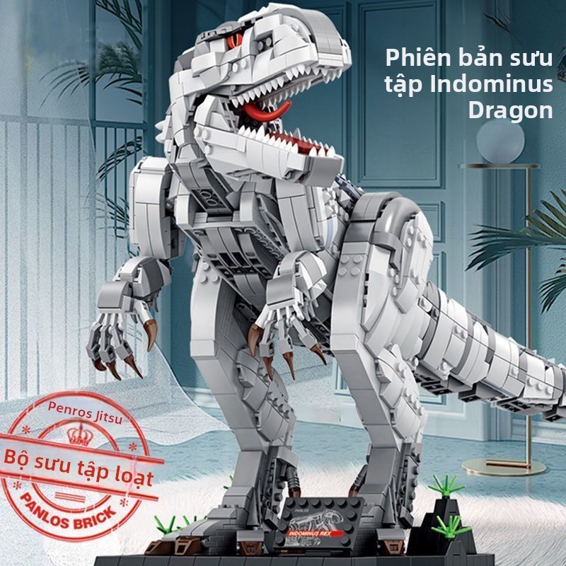 Đồ chơi lắp ráp quái vật Godzilla lớn, khủng long Mecha biến hình Tyrannosaurus Rex tương thích với 