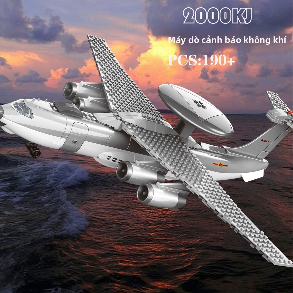 【Kết cấu tuyệt vời】Máy bay chiến đấu vận tải lớn Osprey, đồ chơi lắp ráp Lego tương thích cho bé tra