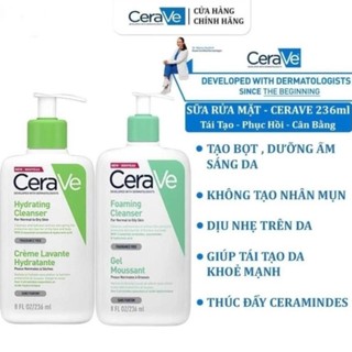  Sữa rửa mặt Cerave Foaming Cleanser Hydrating Cleanser SA Cleanser 236ml 