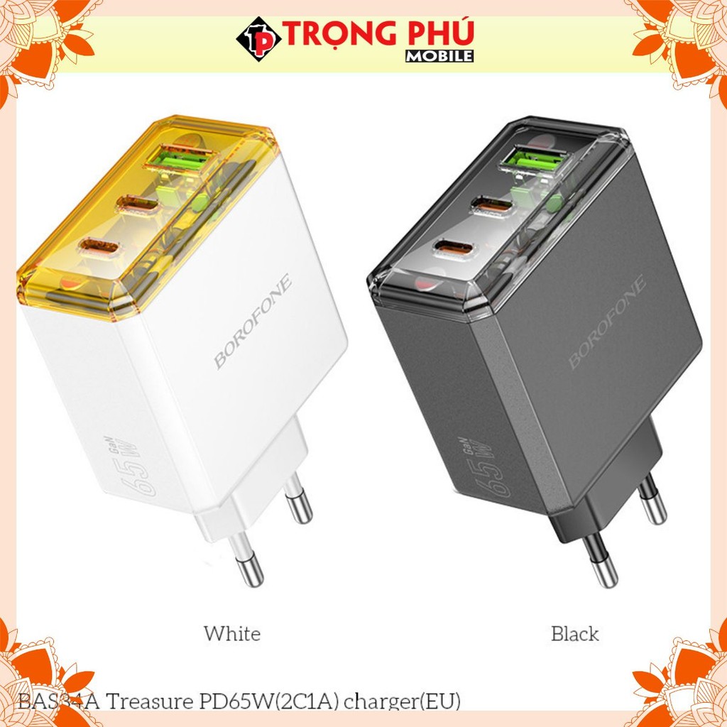 Cốc sạc Borofone BAS34A PD65w 2C1A - bán chạy