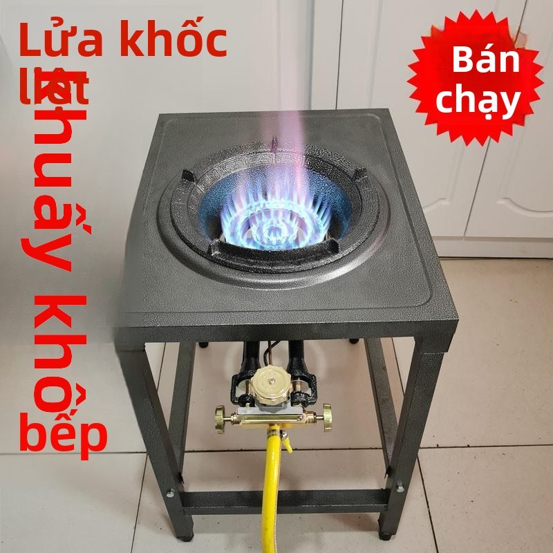 Bếp ga thương mại chịu nhiệt cao, bếp ga hóa lỏng, bếp đơn, giá đỡ bếp, bếp nhà hàng, bếp xào áp suấ