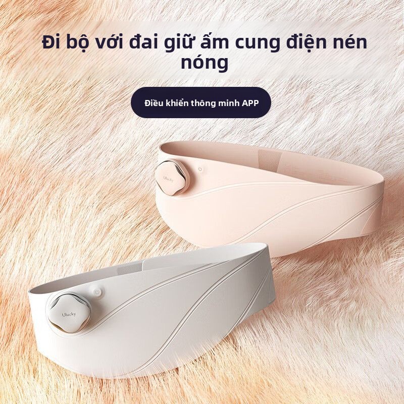 Ulucky Đai băng màu xám ấm áp cho tử cung, giảm đau kinh nguyệt, quà tặng thoải mái cho sinh nhật bạ