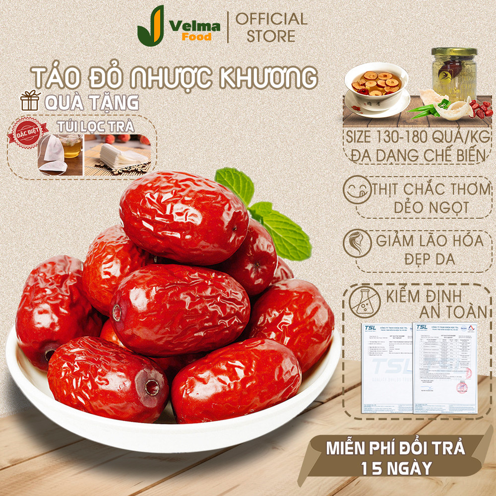 Táo đỏ Nhược Khương Velma Food, Táo Tân Cương size đại ruột vàng thơm dẻo ngọt