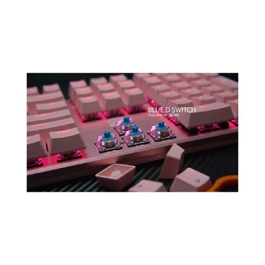 Bàn phím cơ DareU EK810 Queen Pink ( Màu Hồng ) Blue switch
